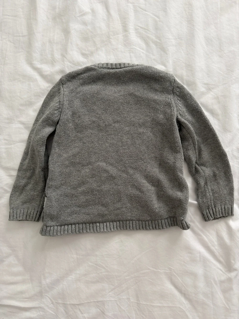 Tucker + Tate Gray Sweater with White Sheep and Pink Accent 12-18 months